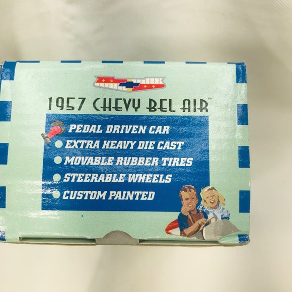 Gearbox 1997 Vintage 1957 Chevy Bel Air Convertible Serial #05361 Pedal Car New - Picture 6 of 10